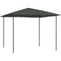 Freeport Park Peterlee 3m W x 3m D Steel Patio Gazebo Anthracite 300cm W X 300cm D X 260cm H