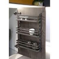 Rebrilliant Pittenger Steel Cabinet Door Organiser Anthracite Grey 54.6cm H X 35cm W X 9.8cm D
