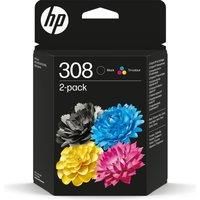 HP 308 6L6S6UE 2 Inks Genuine/Original 6110 6120 6530 6520  *SELECT YOUR MODEL*