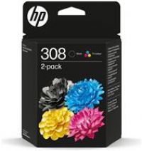 Original HP 308 Black & Colour Ink Cartridges For Envy 6110 6120 6130 6520 6530