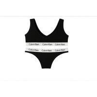 Unisex Black Calvin Klein 3 Pack Bralette Thong Bikini Set!