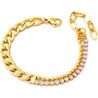 V Blossom Monogram Bracelet, Yellow Gold And Diamond