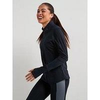 Under Armour Womens Qualifier Run Half Zip Jacket Outerwear Black/Reflect XL