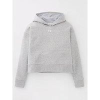 Under Armour Girl/'s UA Rival Fleece Crop Hoodie Shirt