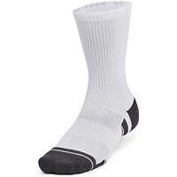Under Armour Performance Tech 3pk Crew Socks White - XL