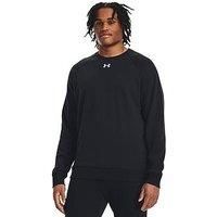 Under Armour UA Rival Fleece Crew, Black, LG