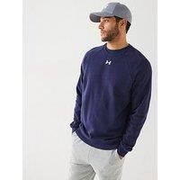 Under Armour Men UA Rival Fleece Crew Sweatshirt Cotton Pullover Sports Gym