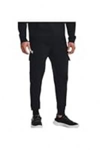 Under Armour Mens Rival Fleece Cargo Jogger Black/White XL