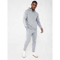 Under Armour Mens Rival Fleece Tracksuit Castlerock Heather XXL