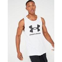 Under Armour Men/'s UA Sportstyle Logo Tank, Men/'s Sports Shirt, Lightweight Tank Top for Men, Quick-Drying Running Top White