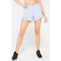 Under Armour Womens Fly by 3 Shorts Sports Training Bottoms Celeste/Reflect XL