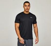 Under Armour Men/'s UA Launch Tee, Lightweight Men/'s Running T-Shirt, Sweat-Wicking Sports Top, Quick-Drying Men/'s Gym Top Black