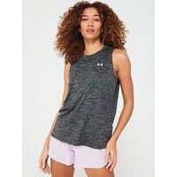 Under Armour Women Tech Tank - Twist Gym Top, Workout Tank Top, Sleeveless Sports Top for Women, Lightweight Running Top Black