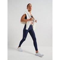Under Armour Women/'s Heat Gear Legging, Quick-Drying and Breathable Women/'s Gym Gear, Ladies/' Leggings with 4-Way Stretch Fabric,Midnight Navy / / White,LG