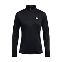 Under Armour Womens Tech 1/2 Zip - Solid, Sports Top with Raglan Sleeves, Women/'s Long Sleeve Top, Running Top for Women Black