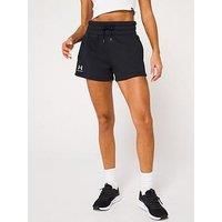 Under Armour Women'S Training Icon Fleece Boxer Shorts - Black