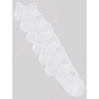 Under Armour Unisex UA Essential No Show 6pk, Breathable Ankle Socks, Comfortable Trainer Socks, Unisex Compression Socks with Anti-Odour Technology