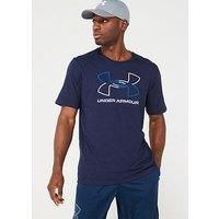 Under Armour Mens UA GL Foundation Update Short Sleeve Tee, Super Soft Men/'s T-Shirt for Training and Fitness, Fast-Drying Sports T-Shirt with Graphic Midnight Navy