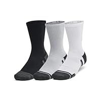 Under Armour Unisex/'s Performance Tech Crew Socks (Pack of 6), Mod Gray/Mod Gray/Jet Gray, XL