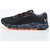 Under Armour Men/'s Charged Bandit Trail 3 Sneaker, (001) Black/Black/Orange Blast, 8 UK