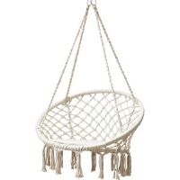 Bloomsbury Market Kongsberg Swing Chair Beige 40cm H X 80cm W X 80cm L