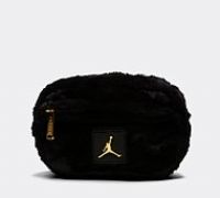 Jordan Womens Faux Fur Camera Bag - Black - Size ONE SIZE