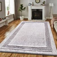 Fairmont Park Yettem Shaggy Grey Rug Silver Rectangle 160 x 230cm