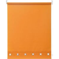 Symple Stuff Square Eyelet Daylight Outdoor Semi-Sheer Roller Blind Ochre 165 cm L x 240 cm W