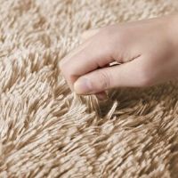 17 Stories Irin Indoor/Outdoor Beige Fluffy Area Rug Beige Runner 80 x 300cm