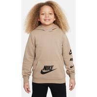 Nike Sportswear Standard Issue Older Kids' Pullover Fleece Hoodie - Brown - Cotton/Polyester