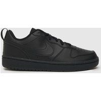 NIKE Court Borough Low Recraft Sneaker, Black, 5.5 UK