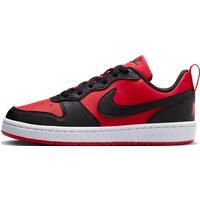 Nike black & red court borough low recraft Boys Youth trainers