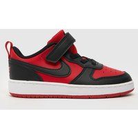 Nike Court Borough Low Recraft Sneaker, University Red/Black-White, 7.5 UK Child