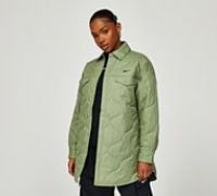 Nike Womens Trend Quilted Jacket - Green - Size XS
