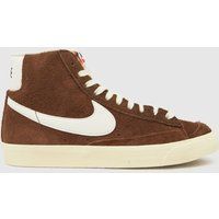 Nike blazer mid 77 trainers in brown