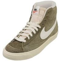 Nike Blazer Mid 77 Vintage Womens Fashion Trainers in Olive White - 5.5 UK
