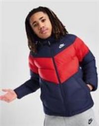 Nike Unisex Kid/'s K NSW Syn Fl Hd Jckt Jacket, Midnight Navy/University Red/White, 14-15 ans