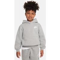 Nike Sportswear Club Fleece Pullover Younger Kids' Hoodie - Grey - Cotton