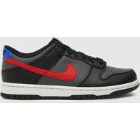Nike black & red dunk low Boys Youth trainers