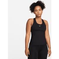 Nike Swoosh Women's Medium-support Padded Sports Bra Tank Top - Black - Polyester/Elastane