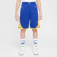 Golden State Warriors 2023/24 Icon Edition Older Kids' (Boys') Nike NBA Swingman Shorts - Blue - Polyester