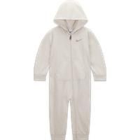 Nike Essentials Hooded Overalls Baby Overalls - Brown - Cotton