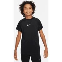 Nike Boy/'s Pro T-Shirt, Black/White, 14-15 Years