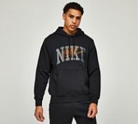 Nike Varsity Arched Overhead Hoodie - Black - Size XS