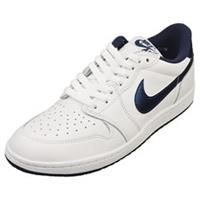 Nike Air Jordan 1 Low Mens Casual Trainers in White Navy - 8 UK