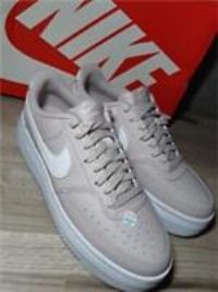 NIKE Women/'s Court Vision Alta Sneaker, Light Pink White, 7 UK