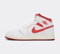 Jordan Junior Air Jordan 1 Mid SE Trainer - White - Size 5.5