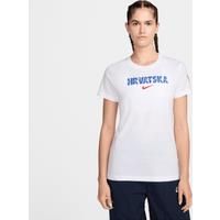 Croatia Crest Women's Nike Football T-Shirt - White - Cotton