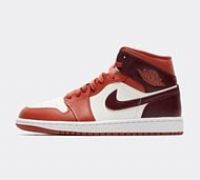 Jordan Womens Air Jordan 1 Mid Trainer - Red - Size 5