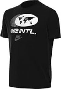 Nike Unisex Kid/'s K NSW Tee Amplify Top, Black, 14-15 Years